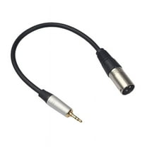 3.5mm Stereo Jack Plug Audio Cable to 3 Pin XLR Male Microphone Cord Adapter 0.