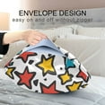 thumbnail image 4 of Yayeee Pillowcase Queen Size Set of 2 Satin Wrinkle Resistant Pillow Case, Colorful Stars, 4 of 8