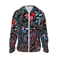 thumbnail image 2 of Lsque Paisley UPF 50+ Lightweight Sun Protection Men's Women's Long Sleeve Shirt, Hoodie Performance -Large, 2 of 9