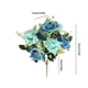 thumbnail image 3 of Ramo de rosas artificiales | 6 opciones de color para decoración de bodas, decoración del hogar e interiores de hoteles | Paquete de flores artificiales realistas, adornos decorativos sin, 3 of 6