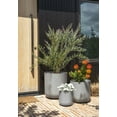 thumbnail image 6 of Veradek Kona Series Bundle - Three Piece Set of Plastic-Stone Planters - Gray, 6 of 9