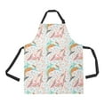 thumbnail image 2 of ASHLEIGH Watercolor Dolphins with Bubbles Polka Dots Lovely s Home Kitchen Apron for Women Men with Pockets, Unisex Adjustable Bib Apron for Cooking Baking Gardening, 2 of 2