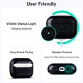 thumbnail image 4 of Funda de cuero RIXENY para AirPods Pro 3 2025, negra, 4 of 7