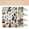 thumbnail image 3 of Halloween Throw Blanket 50" x 60" - Soft Flannel Blanket, Cozy Plush for Couch, Sofa & Bed, Fall Winter Decor, for Kids & Adults, 3 of 6
