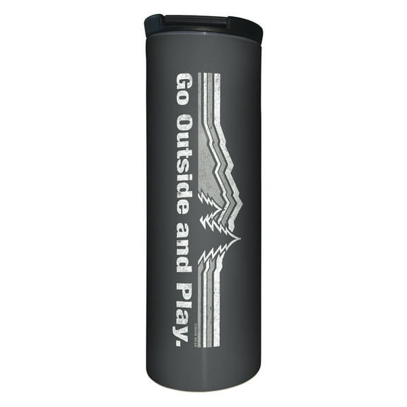 Highland Home "Go Outside" 17 oz. Double Wall Stainless Steel Tumbler w/Lid