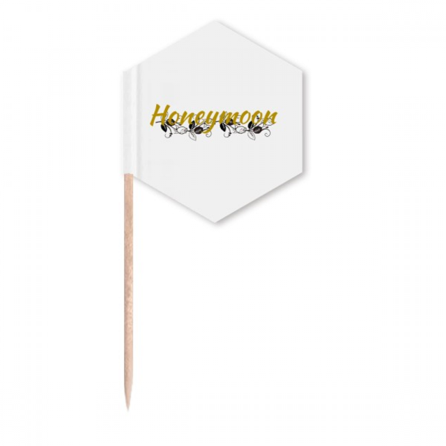 Sweet Flowers Grow Round Art Deco Fashion Toothpick Flags Cupcake Picks Party Celebration
