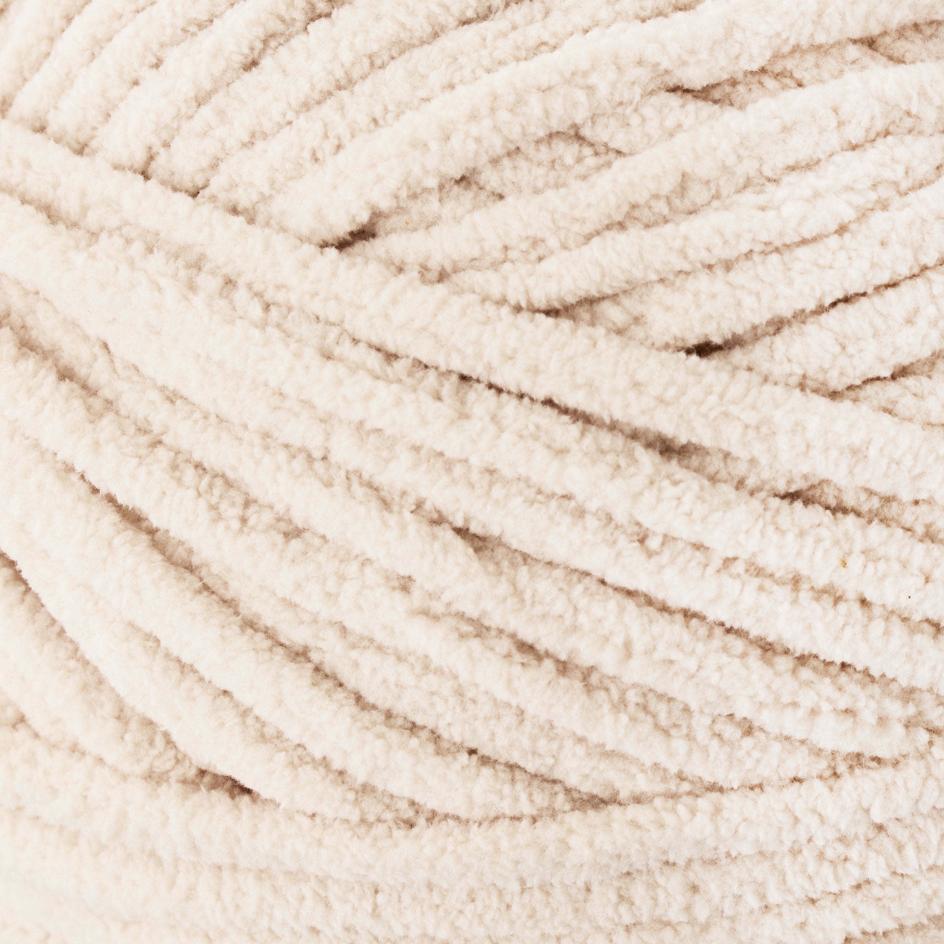 Mainstays Cozy Chenille Yarn, 220 yd, Stone, 100% Polyester, Bulky
