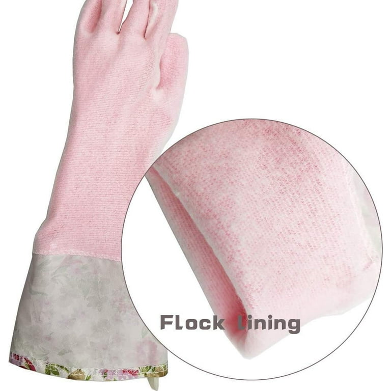 HDX Latex Household Gloves with Cotton Flock Lining (2-Pack)