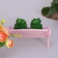 thumbnail image 2 of 2pcs Decor Frog Figure Toy Fairy Garden Miniature Outdoor Lovers, 2 of 6