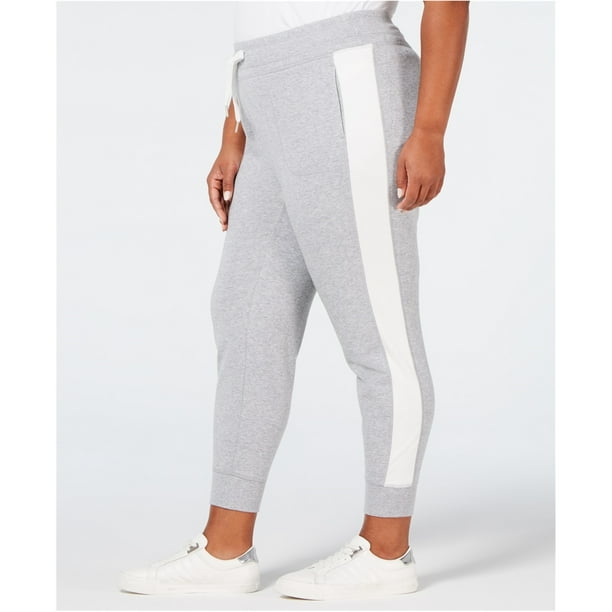 calvin klein logo waistband jogger in grey