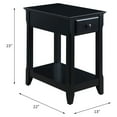 thumbnail image 5 of ACME Bertie Rectangular Accent Table in Black, 5 of 5