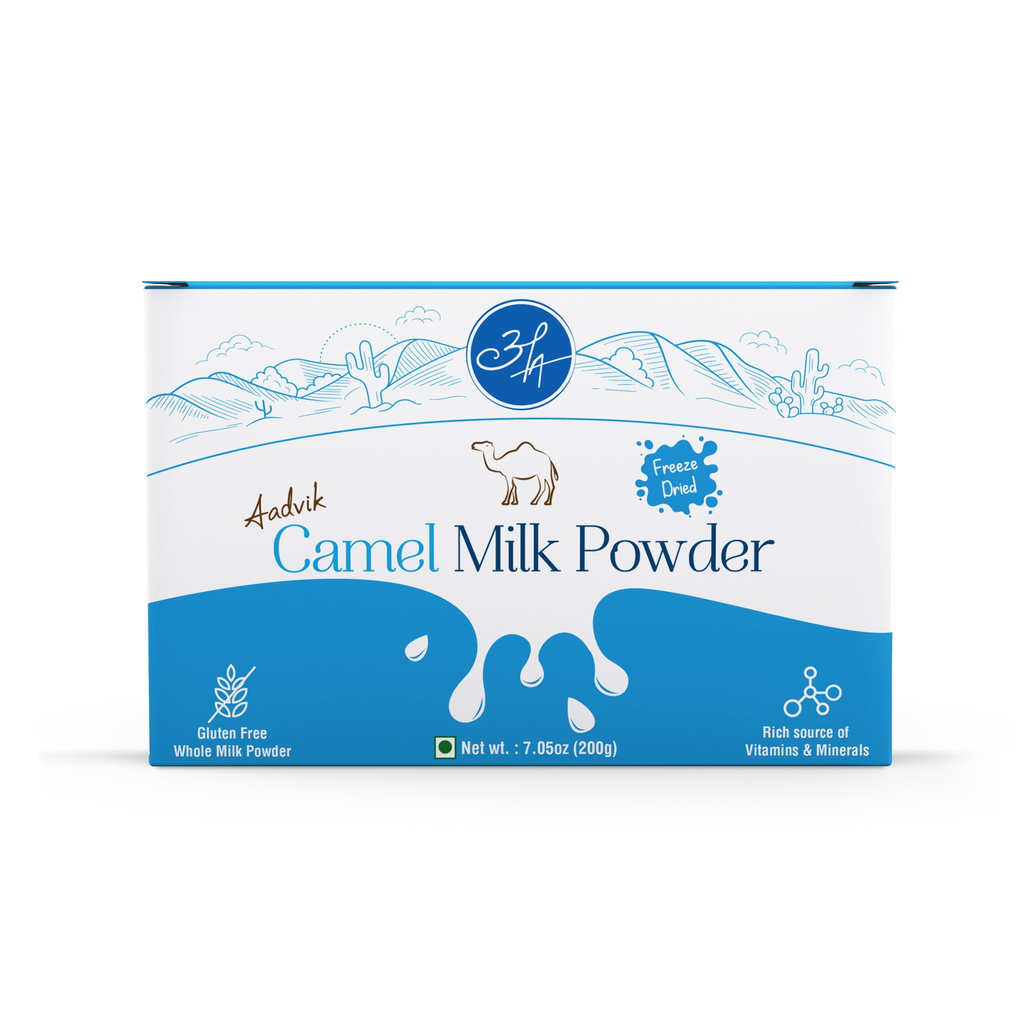 Aadvik Camel Milk Powder | Freeze Dried | Pure and Natural | 20g x 10 sachets | 200 GMS