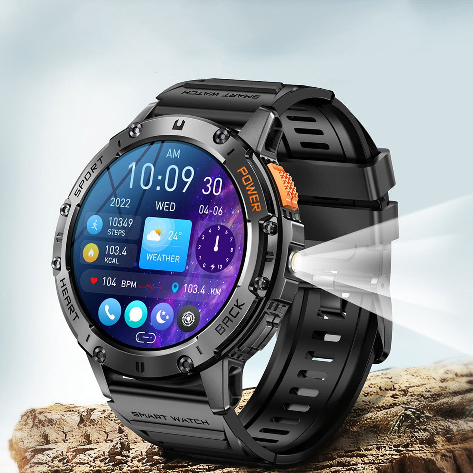Citizen CZ Smart Hybrid Black Silicone Sport Smart Watch 42mm