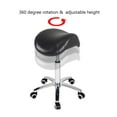 thumbnail image 4 of Tabouret Selle Chaise Roulante pour Massage Médical Salon Cuisine Spa Dessin, Tabouret Hydraulique Réglable avec Roues (Sans Dossier, Noir), 4 of 7