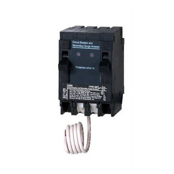 Siemens QSA1515SPD Whole House Surge Protection with Two 15-Amp Circuit Breakers for Use Only on Siemens Panels