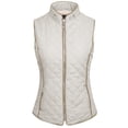 thumbnail image 2 of KOGMO Womens Quilted Fully Lined Lightweight Zip Up Vest with Fur Lining, 2 of 8
