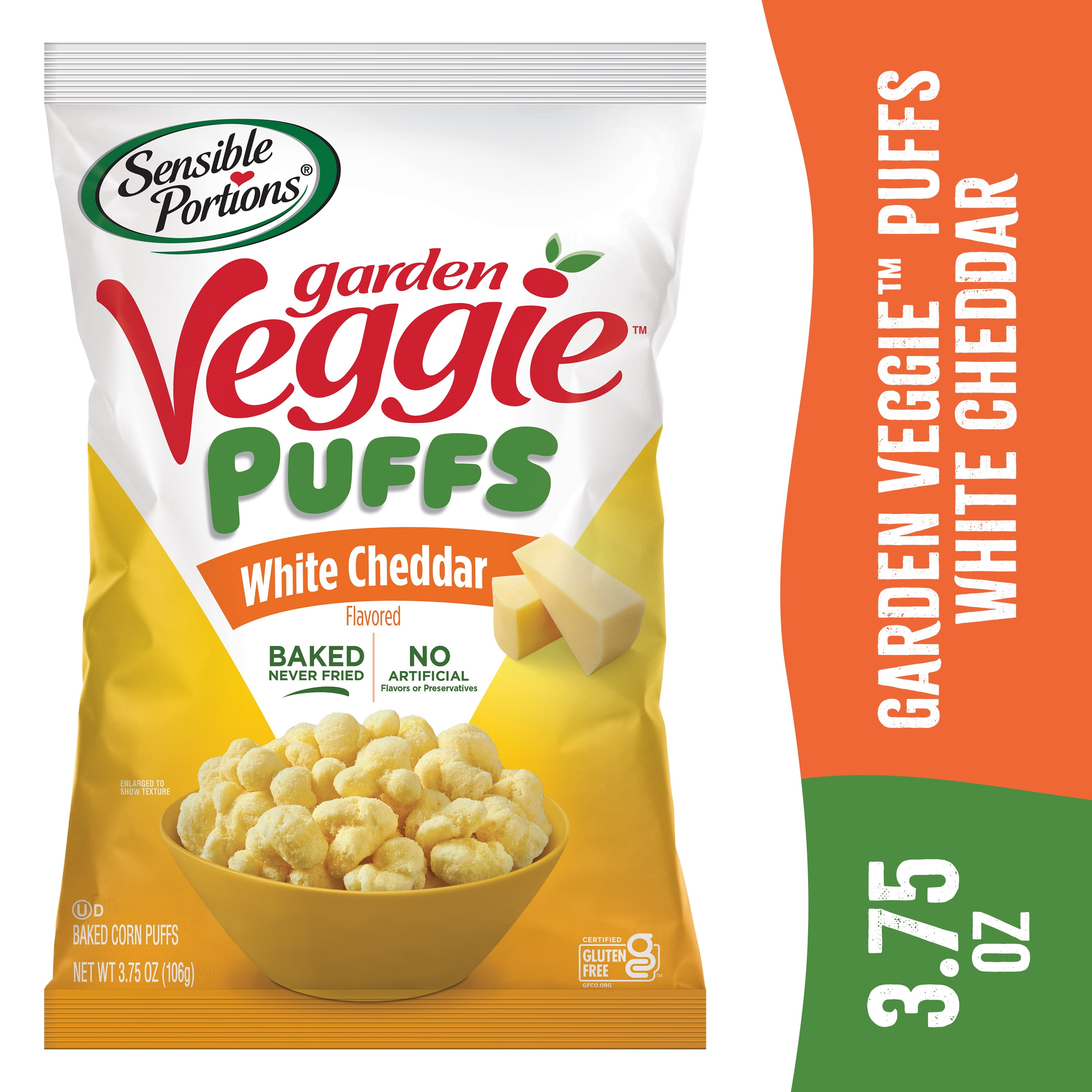 Sensible Portions Gluten-Free Cinnamon Apple Pie Snack Puffs, 3.75