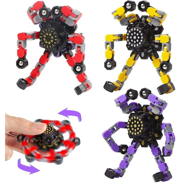 3Pack Fingertip Gyro Toy, Funny Sensory Fidget Spinners Toys Fingertip