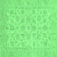 thumbnail image 1 of Ahgly Company Indoor Square Oriental Emerald Green Traditional Area Rugs, 3' Square, 1 of 4