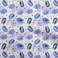 thumbnail image 1 of oneOone Velvet Medium Purple Fabric Florals Dress Material Fabric Print Fabric By The Yard 58 Inch Wide, 1 of 7
