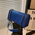 thumbnail image 1 of Retro Chic Argyle Pattern PU Messenger Bag - Buckle Closure, Polyester Lining, Crossbody Shoulder Strap, Versatile Rhombus Shape, Stylish French Inspiration - Perfect for Everyday Use, 1 of 6