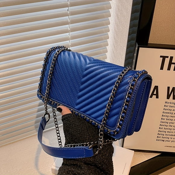 Retro Chic Argyle Pattern PU Messenger Bag - Buckle Closure, Polyester Lining, Crossbody Shoulder Strap, Versatile Rhombus Shape, Stylish French Inspiration - Perfect for Everyday Use