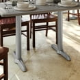 thumbnail image 3 of Flash Furniture 5'' x 22'' Restaurant Indoor/Outdoor Table T-Base with 3'' Dia. Table Height Column, Silver, 3 of 9