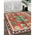 thumbnail image 3 of Ahgly Company Machine Washable Indoor Square Traditional Fire Brick Red Area Rugs, 10' Square, 3 of 7