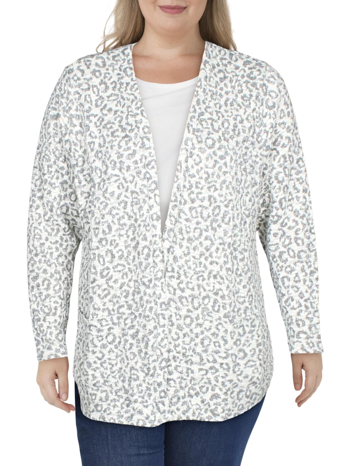 Metallic Printed Cardigan Sweater 