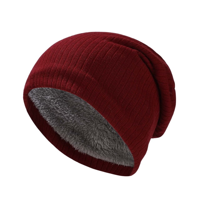 JMYHOAM Winter Bonnet Mode Femme Hiver Couleur Unie Chapeau Intégré Chaud Résistant au Froid Cache-Oreilles