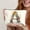 A, variant on Initial Floral Letter A-Z Monogram Canvas Clutch Bag - 26 Letters Zippered Foldable & Lightweight Makeup Toiletry Pouch, Pencil Case, Gift for (A-Z Alphabet, Machine Washable) Graduation Teacher Gift