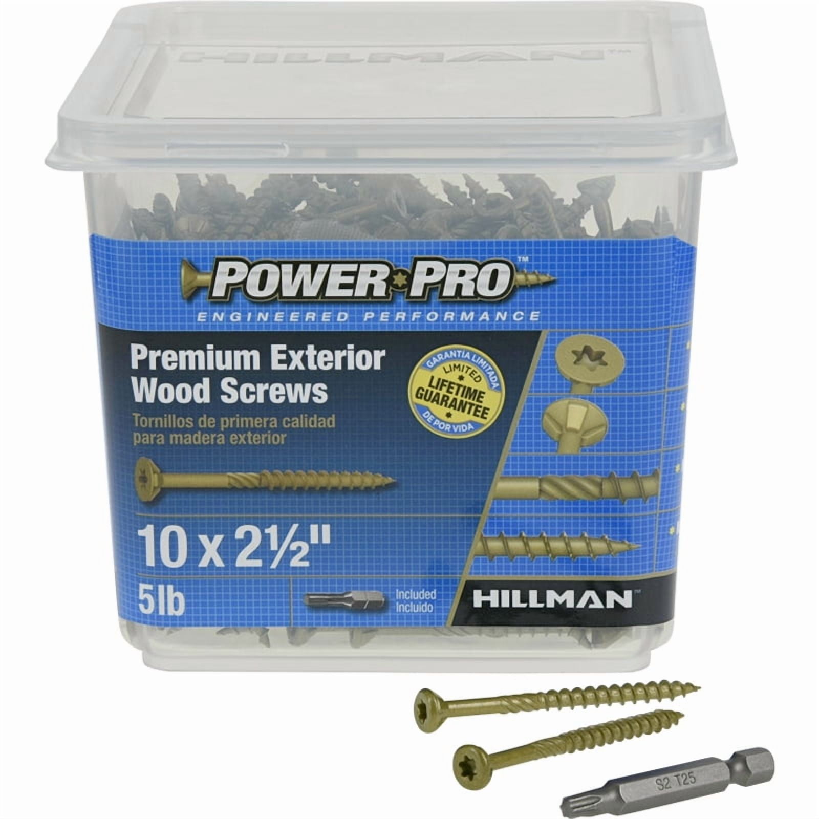 DCK SCREW 10X2.5" STR 5#