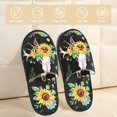 thumbnail image 2 of Balery Pantuflas de Casa de Felpa Silenciosas con Diseño Estampado, Zapatillas Cómodas Antideslizantes de Algodón para Interior-Medium, 2 of 8