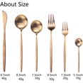 thumbnail image 3 of JASHII Silverware Set, 36 Piece Food Grade Stainless Steel Flatware Set Fork Spoon Knife Utensils for Daily Use and Party, Service for 6 Anti Rust, Safe in Dishwasher (Matte Rose), 3 of 6