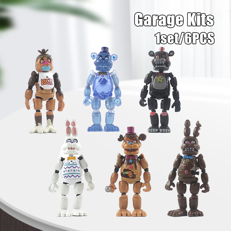 2017 New Aarrival 6Pcs FNAF Five Nights at Freddy's Action Figures Toys DIY Gift 