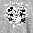 thumbnail image 3 of Disney - Mickey & Friends - Minnie & Mickey - You Make My Heart full - Toddler And Youth Long Sleeve Graphic T-Shirt, 3 of 5