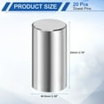 thumbnail image 2 of 20 Pack 10 mm x 20 mm Dowel Pins, 316L Stainless Steel Cylindrical Dowel Pins Shelf Support Peg Pin Rod Fasten Elements Metal Shelf Pegs Silver Tone, 2 of 6