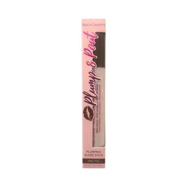 Brillo labial en barra Beauty Creations Plump & pout stick only you larga duración de 1.8gr