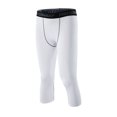 thumbnail image 4 of IYTR Men's Compression Pants Workout Running Gym Training Tights Moisture Wicking Quick Dry Spandex Athletic Fitness Sports White S, 4 of 4