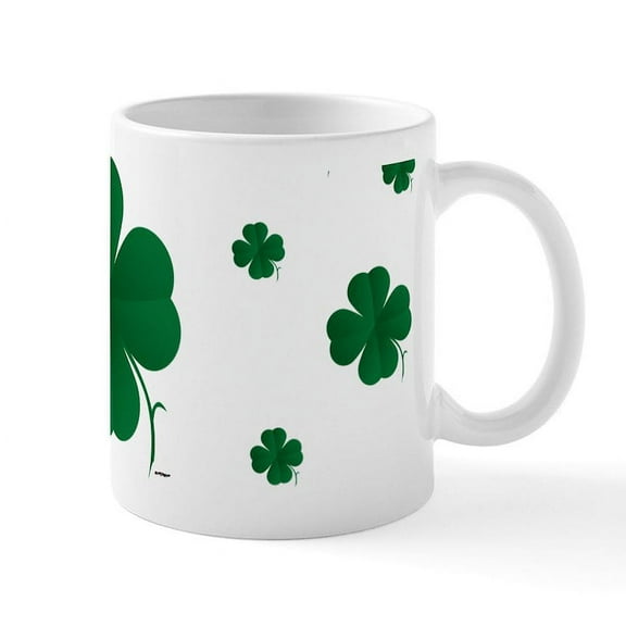 CafePress - Shamrocks Multi Mug - 11 oz Ceramic Mug - Novelty Coffee Tea Cup