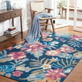 thumbnail image 2 of SAFAVIEH Jardin Korbin Floral Wool Area Rug, Blue/Pink, 3' x 5', 2 of 8
