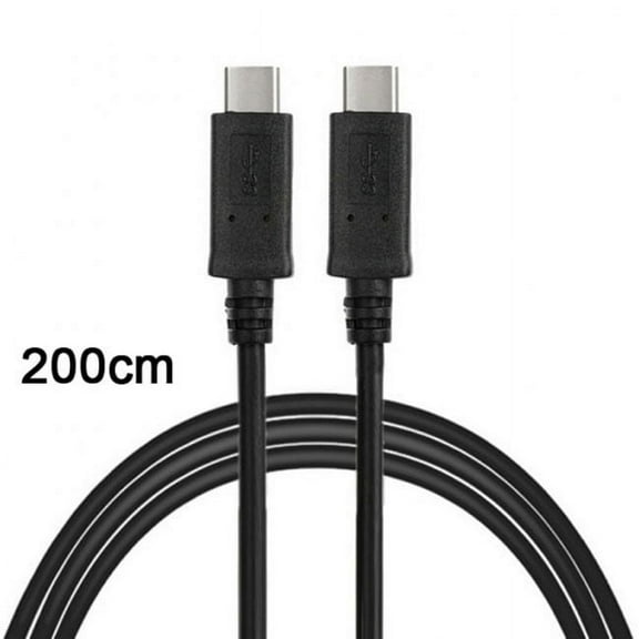 CY 10Gbps Reversible USB 3.1 Type-C Male to USB-C Male Data Cable for Tablet Phone Laptop 2m
