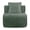 Green, variant on Harrison Armless Sofa Velvet- Red