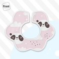 thumbnail image 3 of Bingfone Cute Panda Soft Bibs For Baby Boy Girl 360 Rotate Petal Absorbent Bibs Washable For Drooling Teething, 3 of 9