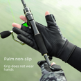 thumbnail image 3 of Guantes de pesca profesionales Winter Dew tres dedos medio dedo pantalla táctil agarre caña antideslizante captura peces Luya cálido terciopelo a prueba de viento frío, 3 of 5