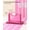 Pink, variant on 2 Pack Plastic Expanding File Folder, Transparent envelopes with Snap Closure, Fit Letter/A4 Size for School/Office/Home/Hospital, No Dividers, Large Capacity(Blue)