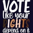 thumbnail image 3 of CafePress - VOTE Like Your Rights Depend On It Sweatshirt - Pullover Hoodie, Classic & Comfortable Hooded Sweatshirt, 3 of 4