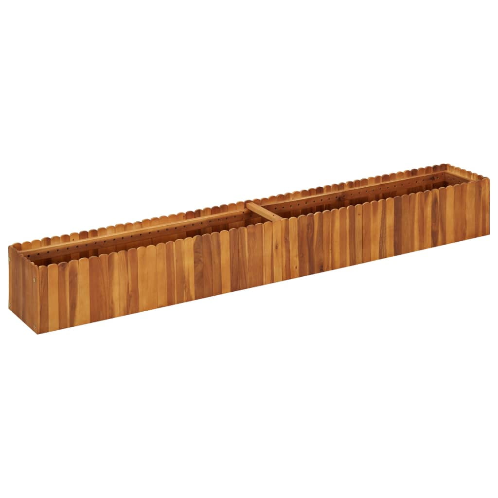 Kepooman Outdoor Solid Wood Planter Box for Vegetables, Brown Kepooman Outdoor Solid Wood Planter Box for Vegetables, Brown
