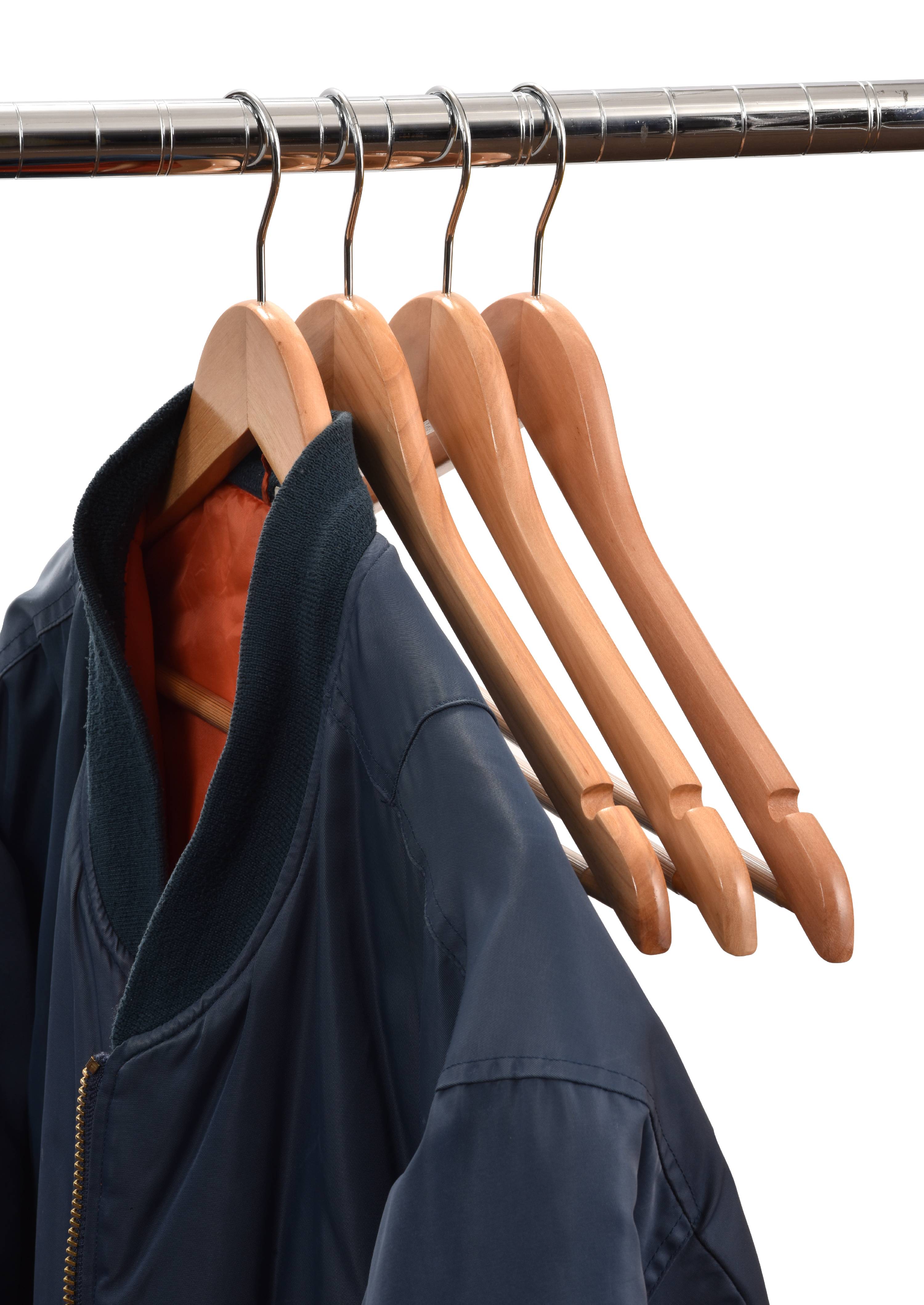 Wood Suit Hangers - 30 Pack, Natural - image 3 of 3
