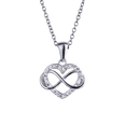 thumbnail image 2 of Juego de Joyería para Mujer Corazón Infinito LuckyLy Acero Inoxidable con Zirconia Cúbica Modelo Natty Plateado UNITALLA, 2 of 8